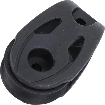 Image de lot de 2 poulies, kit robuste de chariot d'amarrage à glissière en nylon pour voiliers, kayaks, canoës