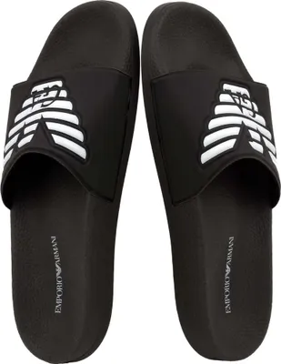 Produktbild von Emporio Armani Badelatschen Strandschuhe Gr.:40 Farbe:Schwarz