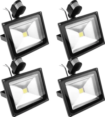 Obrázek produktu pro Greenmigo 4 ks 30 W LED reflektor Teplá bílá Venkovní reflektor Pohybový senzor s PIR IP65 Reflektor Venkovní reflektor Venkovní svítidla Nástěnný reflektor