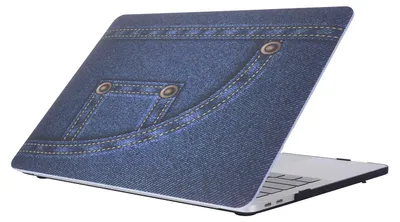 Produktbild von Mobigear Denim Schutzhülle für MacBook Pro 15 Zoll (2016-2019), Hartschale, MacBook Case - Modell 4 - Modell A1707 / A1990