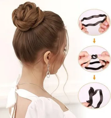 Produktbild von 6 Kunststoff-Duttmacher, Lockenwickler und Haarhalter mit Twist-, Clip- und Flechthilfe für das Styling