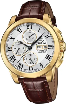 Produktbild von Jaguar Leder Herren Uhr Chronograph Elegant Luxus braun Le Chronographe D2UJ976/1