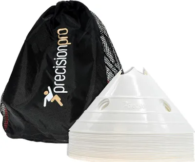 Obrázek produktu pro Přesné tréninkové kužely velké bílé - sada 20 kusů - Sport