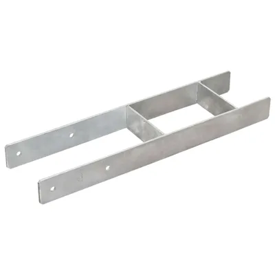 Immagine prodotto di vidaXL Supporti per pali 6 pezzi argento 14×6×60 cm Acciaio zincato