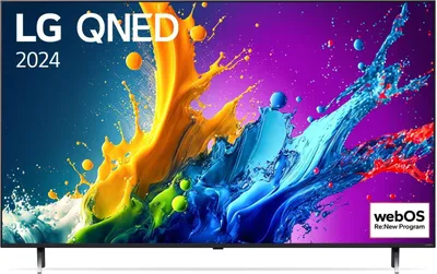 Obrázek produktu pro LG QNED 43QNED80T6A, 109,2 cm (43"), 3840 x 2160 px, QNED, Smart TV, Wi-Fi, Černá