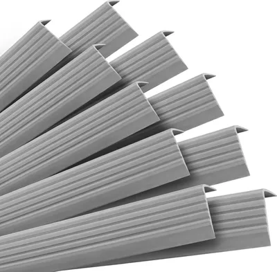 Produktbild von QUEST Set: Selbstklebende Antirutsch-Treppenprofile, grau, 40x25 mm, 100 cm