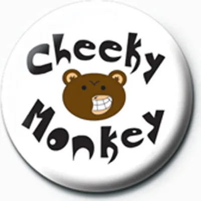 Produktbild von Fun - Button Badge - Cheeky Monkey