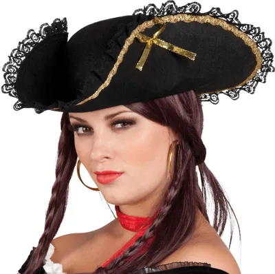 Produktbild von Boland 81901, Weiblich, Pirate, Pirate Fanny, Polyester, Schwarz, Gold, 410 mm