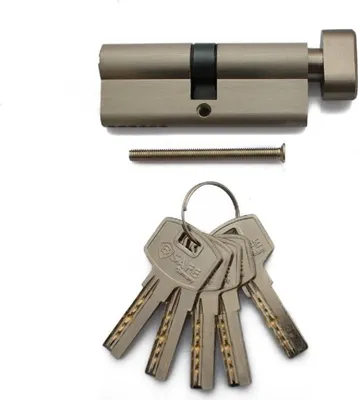 Produktbild von B-SAFE Sicherheits Knaufzylinder mit 5 Schlüsseln einseiter Knaufverschluss mit Bohrschutz 80mm (40/40)