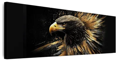 Produktbild von LUMASOUL Wandbild Wohnzimmer Leinwandbild 135x45 cm1-teiliges Bild für Schlafzimmer Flur Büro und Küche modernes Foto-Motiv