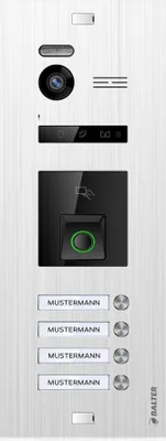 Produktbild von Balter Evo HD Fingerprint Türstation 4 Familienhaus Silber
