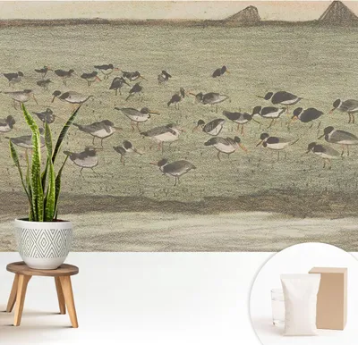 Produktbild von Fototapete  - 208x146 cm - Tapete - Wandtapete - Wandbilder  - Dekofolie - Tapete Folie - Wand - Dekoration - Wohnzimmer - Vogelfrieden