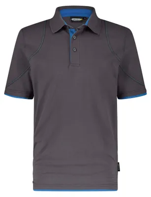 Productafbeelding van DASSY® Orbitaal polohemd, antracietgrijs/azuurblauw, maat 2XL, lengte: standaard