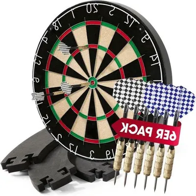 Produktbild von Dartbrett-Satz - Steeldart mit Pfeilen - Vollständig - Sisal