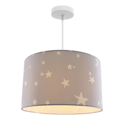 Produktbild von Olucia - STARS - Pendelleuchte für Kinderzimmer - Grau / Weiß