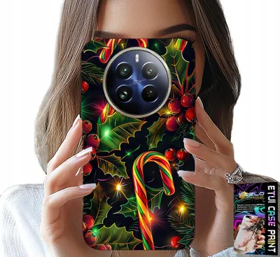 Produktbild von Etui Do Realme 12 Pro - Laska Cukrowa, Jemioła, Choinka + Folia