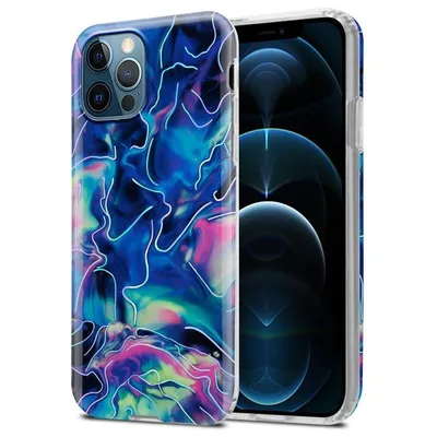 Immagine prodotto di Cadorabo custodia protettiva per Apple iPhone 12 PRO MAX in TPU blu Custodia per telefono cellulare Custodia Cover
