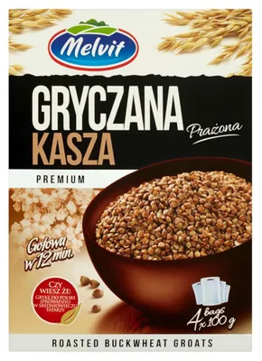 Immagine prodotto di Kasza gryczana prażona Melvit 4 x 100 g