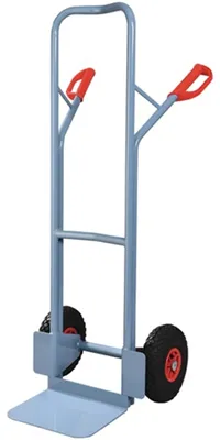 Productafbeelding van PROMAT Stapelwagen, blauw, draagvermogen 300 kg, blauw, luchtwielen, diameter 260 mm