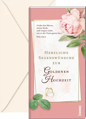 Produktbild von Herzliche Segenswünsche zur Goldenen Hochzeit