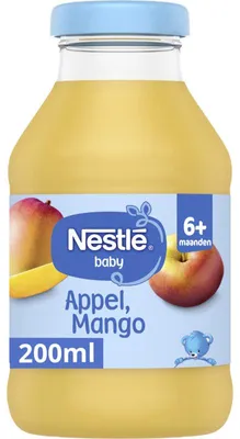 Obrázek produktu pro Nestlé Babysap Apple Mango 6 měsíců+ 200 ml - přírodní ovocná šťáva bez cukru