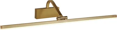 Produktbild von Bilderleuchte Metall LED verstellbar 70 cm breit in Messing matt warmweiß 3000 K 963 lm Jugendstil
