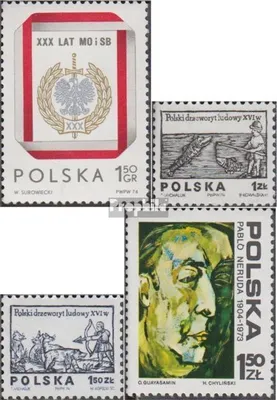 Produktbild von Briefmarken Polen 1974 Mi 2337,2350-2351,2352 (kompl.Ausg.) gestempelt Bürger- und Sicherheitsmiliz