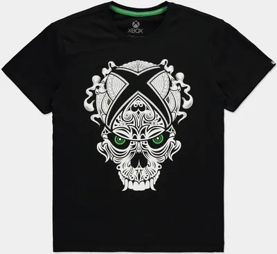 Produktbild von Microsoft XBox T-Shirt - XBox Skull (schwarz) L