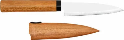 Image de KAI DG-3002 'Select 100' couteau à éplucher avec étui en bois, lame 12 cm, brun (1 pièce)