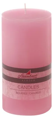 Produktbild von Stumpenkerze "Raureif" Rosa 150/78 mm