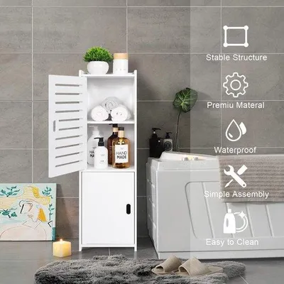 Obrázok produktu pre Kúpeľňová skrinka 22 cm (hĺbka) x 24 cm (šírka) x 79,9 cm (výška)