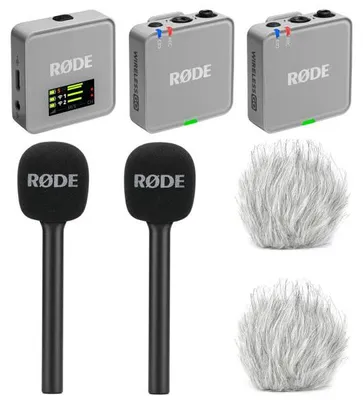 Produktbild von Rode Mikrofon-Funksystem Wireless GO Gen 3 Stone Grau Interview Set 2