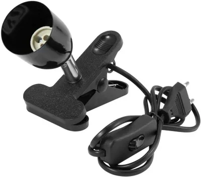 Immagine prodotto di Presa spot a morsetto con lampadina LED GU10, bianco caldo - 3W - 30° Cavo da 1,5 m - interruttore a cavo