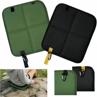 Produktbild von 2er Set Sitzkissen Outdoor Faltbar, Thermo Komfort&wasserdicht,  Sitzmatte für ideale Befestigung am Rucksack, Ultraleicht&kompakt für Camping,Wandern