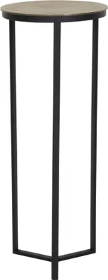 Immagine prodotto di Light & Living colonna Retiro nero opaco con bronzo antico ruvido - Ø40x100 cm
