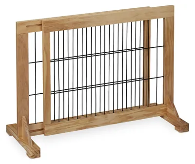 Ausziehbares Sicherheitsgitter, 56x70-115 cm, für Kinder/Tiere, freistehend