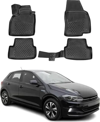 Obrázok produktu pre 2017-2021 VW Polo podlahové rohože TPE čierne 4 ks
