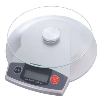 Produktbild von ORION Küchenwaage elektronische Waage Wiegeteller aus Glas 5 kg