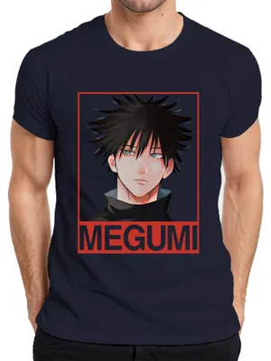 Obrázek produktu pro Megumi Fushiguro Jujutsu Kaisen Anime Fan Gift Gloomy Otaku Pánské tričko, Navy, M