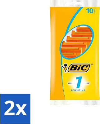 Immagine prodotto di Bic - Lamette - Sensitive - Monolama - Lame usa e getta - 10 lamette - Confezione risparmio - 2 pezzi