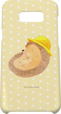 Produktbild von Mr. & Mrs. Panda Samsung Galaxy S8 plus Handyhülle  Igel Beten - Gelb Pastell - Geschenk, Handy, Gott, Lustige Sprüche, Hülle, Leben, Dankbarkeit, Cover, Case, Sonnenhut
