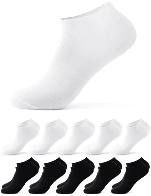Produktbild von Occulto Damen Sneakersocken 10er Pack (Modell: Alexa) Blk-Wht 39-42