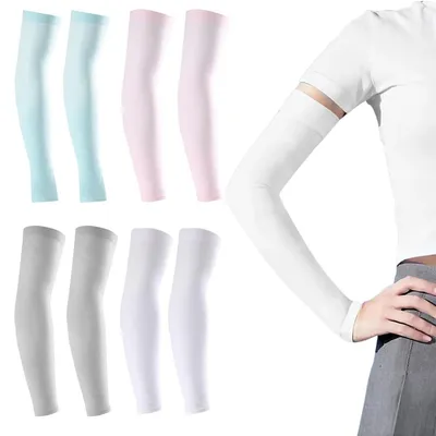 Produktbild von Armlinge Kühlend Atmungsaktiv Sonnenschutz UPF 50+ 4 Paar für Damen & Herren