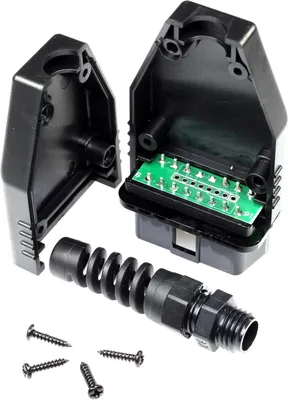 Productafbeelding van OBD2 connector behuizing met OBD II printplaat