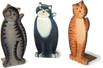 Produktbild von Small Foot Company 1771 Türstopper Katzen, 3er Set