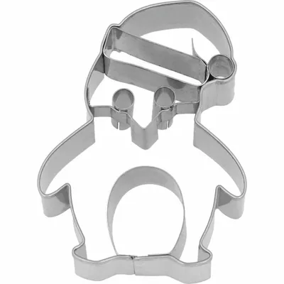 Produktbild von Birkmann Ausstechform Weihnachtspinguin, mit Innenprägung, Ausstecher, Plätzchenform, Keks, Plätzchen, Edelstahl, 7 cm, 199521