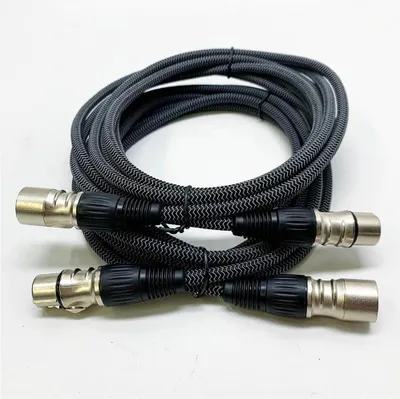 Immagine prodotto di GeoHN.G XLR a XLR cavo 3M-2 pack 3-pin cavo di estensione microfono per mixer live palco altoparlante amplificatore musica registrazione