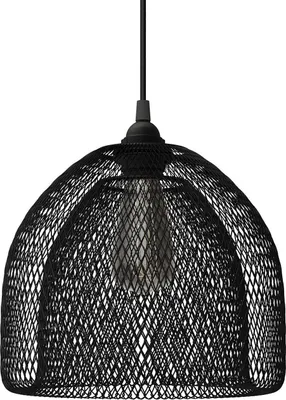 Produktbild von Creative Cables Textile Ghostbell Xl 1.2 M Hängelampe Schwarz  Schwarz One Size
