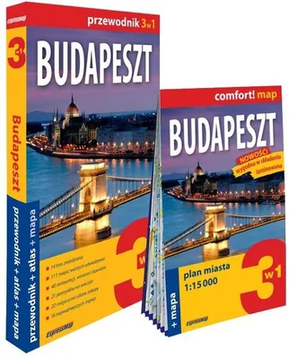 Zdjęcie produktu dla Budapeszt 3w1 przewodnik + atlas + mapa