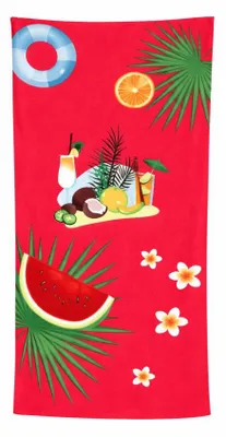 Obrázek produktu pro Rychleschnoucí osuška plážová 70x140cm - Meloun růžová